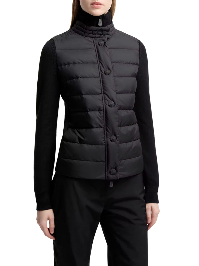 Moncler Grenoble Women Padded Wool-Blend Cardigan