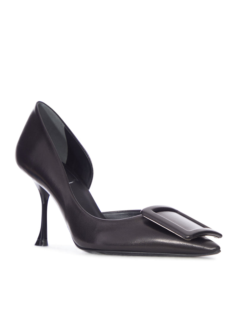 Roger Vivier Women Leather Décolleté With Tone-On-Tone Buckle