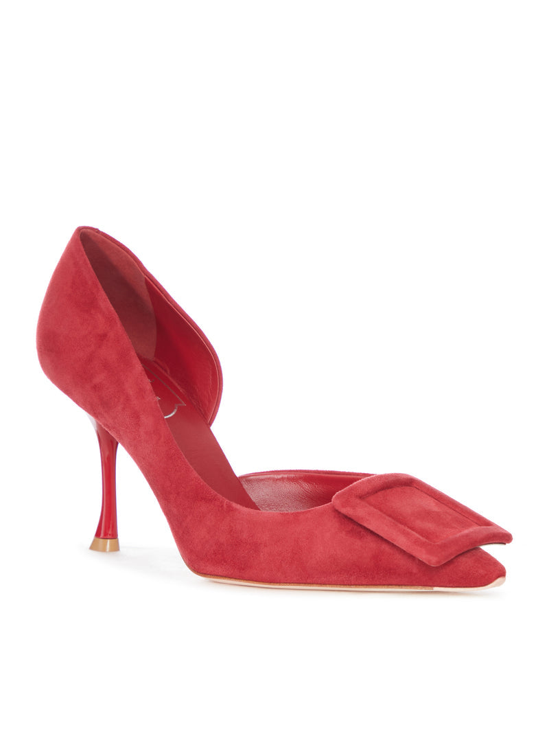 Roger Vivier Women Suede Pumps With Bow And Stiletto Heel