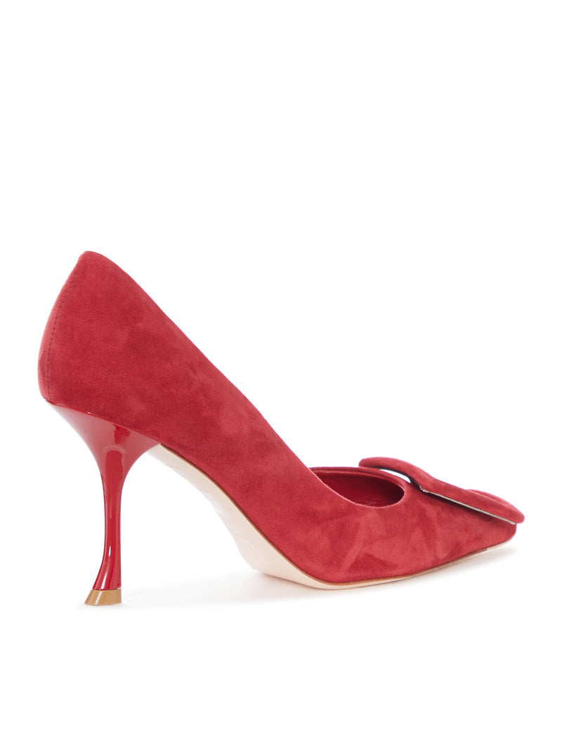 Roger Vivier Women Suede Pumps With Bow And Stiletto Heel