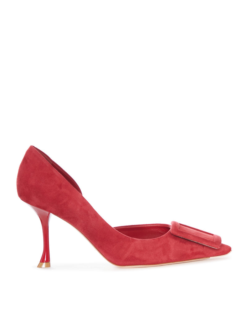 Roger Vivier Women Suede Pumps With Bow And Stiletto Heel