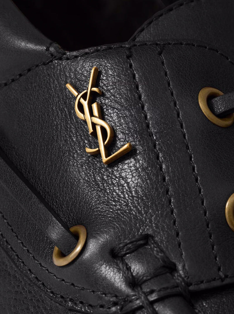 Saint Laurent Men Le Loafer Bateau Loafers In Smooth Leather