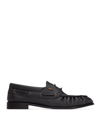 Saint Laurent Men Le Loafer Bateau Loafers In Smooth Leather