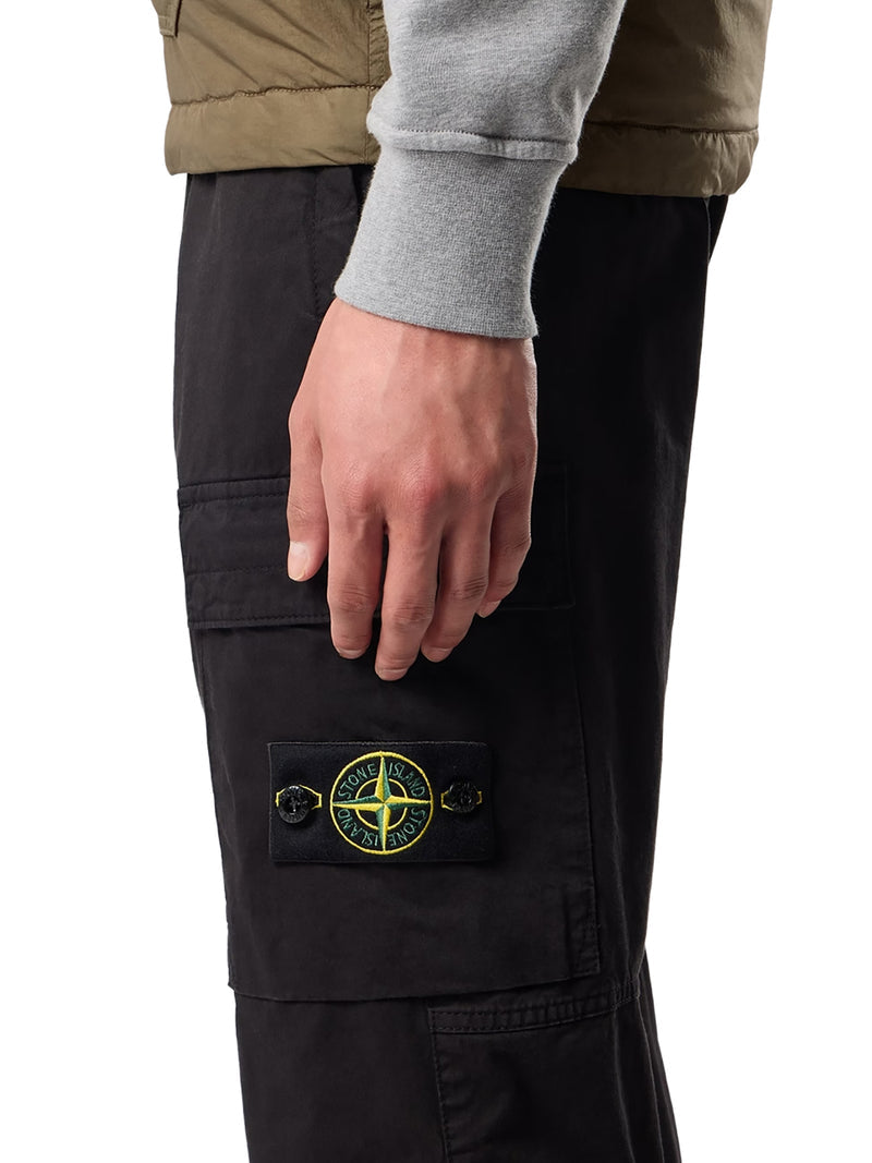Stone Island Men Regular Tapered Fit Jogger Trousers With An Elasticated Waist
