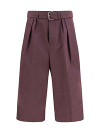 Dries Van Noten Men Cotton Poplin Shorts
