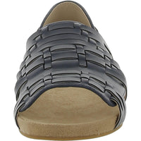 Native Womens Faux Leather Peep-Toe Huarache Sandals