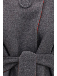 Valentino Women Wool And Cashmere Belted Coat