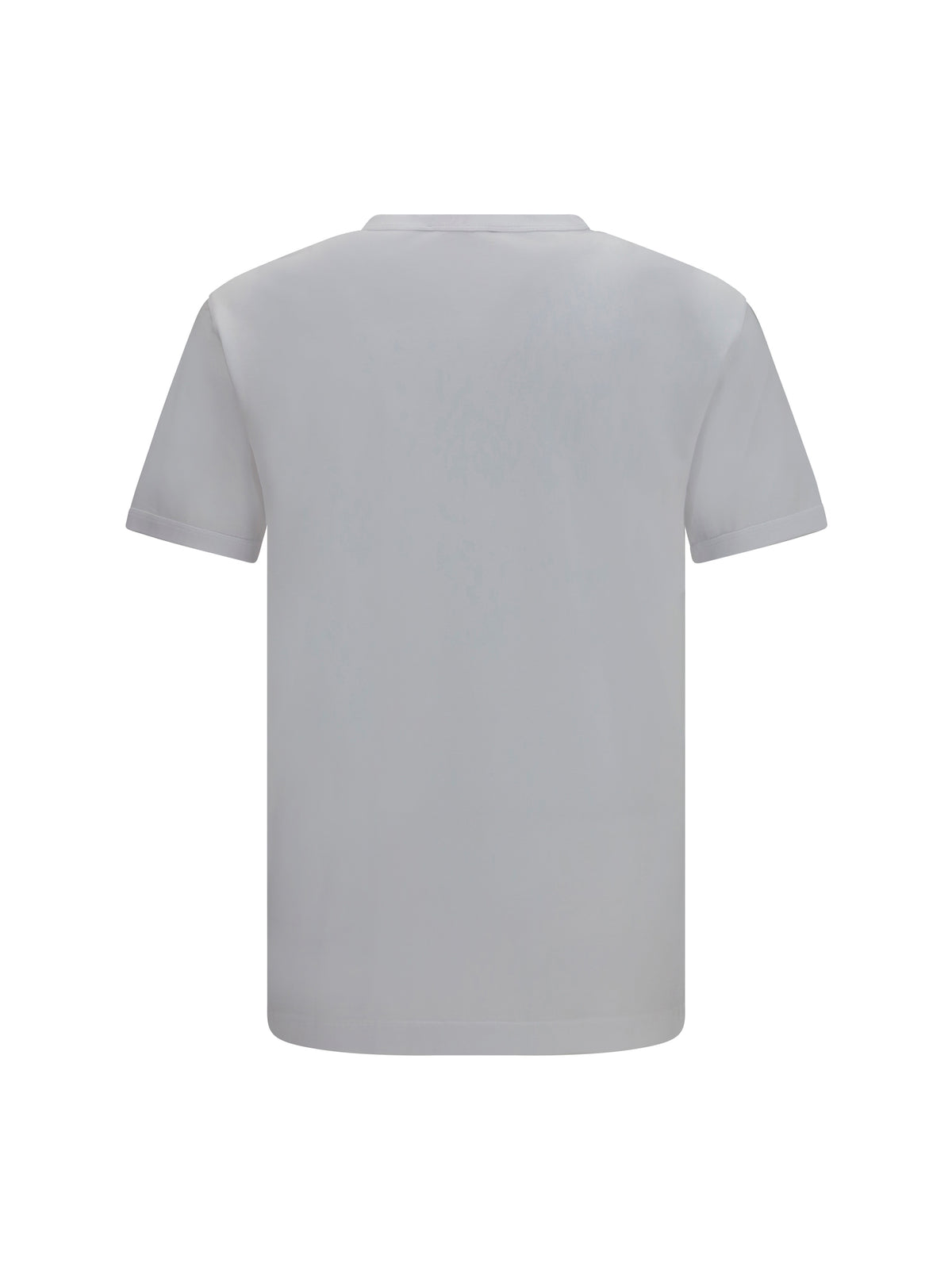 Dolce & Gabbana Men Cotton T-Shirt With Logo Plaque