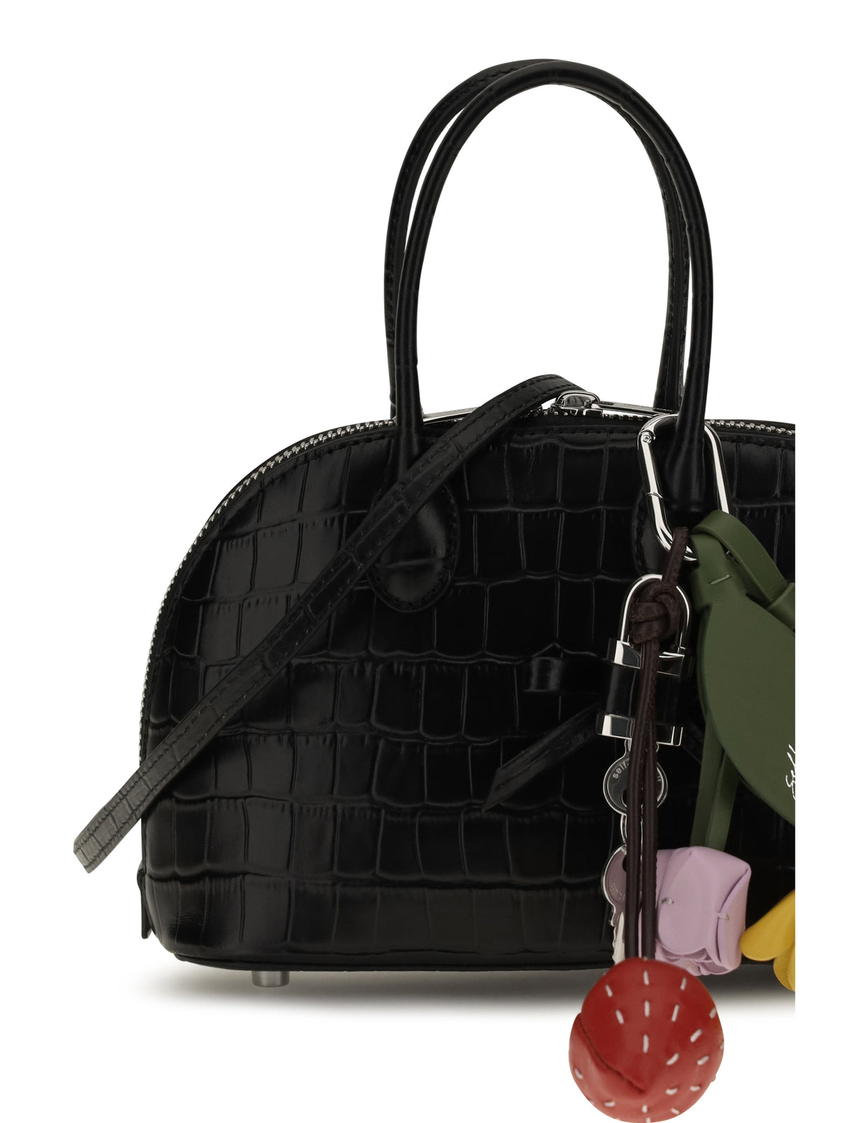 SELF-PORTRAIT Self-Portrait Women Toast Crocodile-Effect Leather Handbag