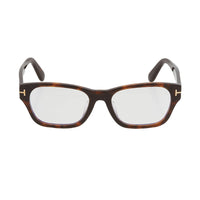 Tom Ford Tom Ford Eyeglasses Rectangle Full Rim, Dark Havana Frame and Clear Demo Lenses Lens FT5781-D-B052