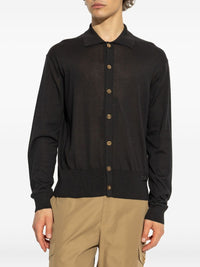 VERSACE Versace Men Cotton And Silk Cardigan
