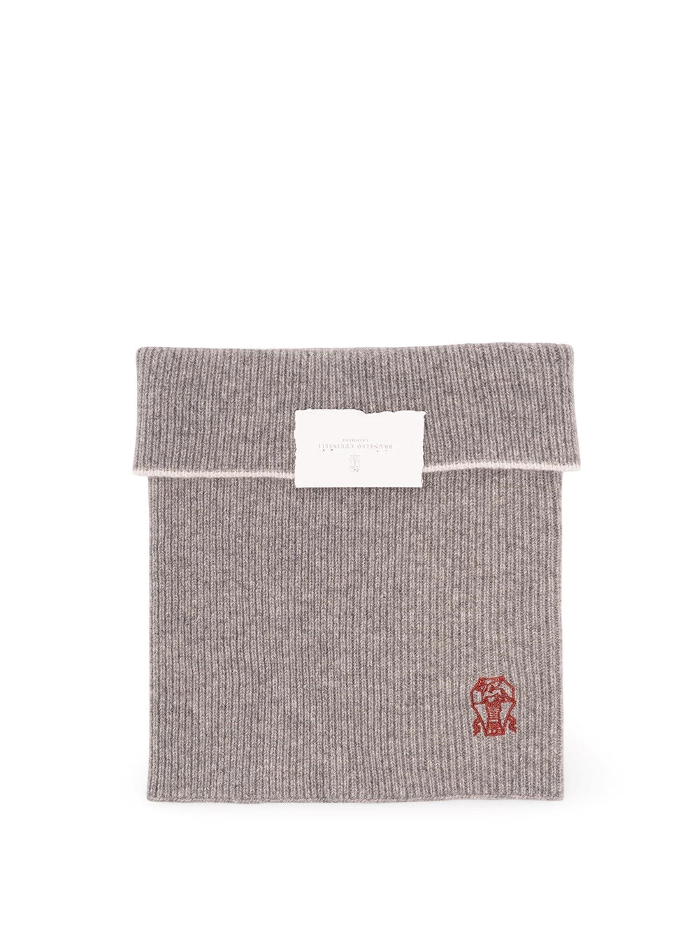 Brunello Cucinelli Men Cashmere Rib Knit Neck Warmer