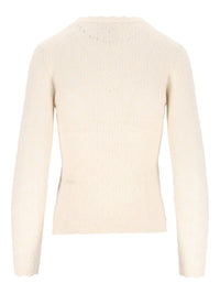 Marant Etoile Women "Obeline-Gb" Open-Work Crewneck Sweater