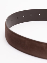 Brunello cucinelli Brunello Cucinelli Women Suede Belt With Monili