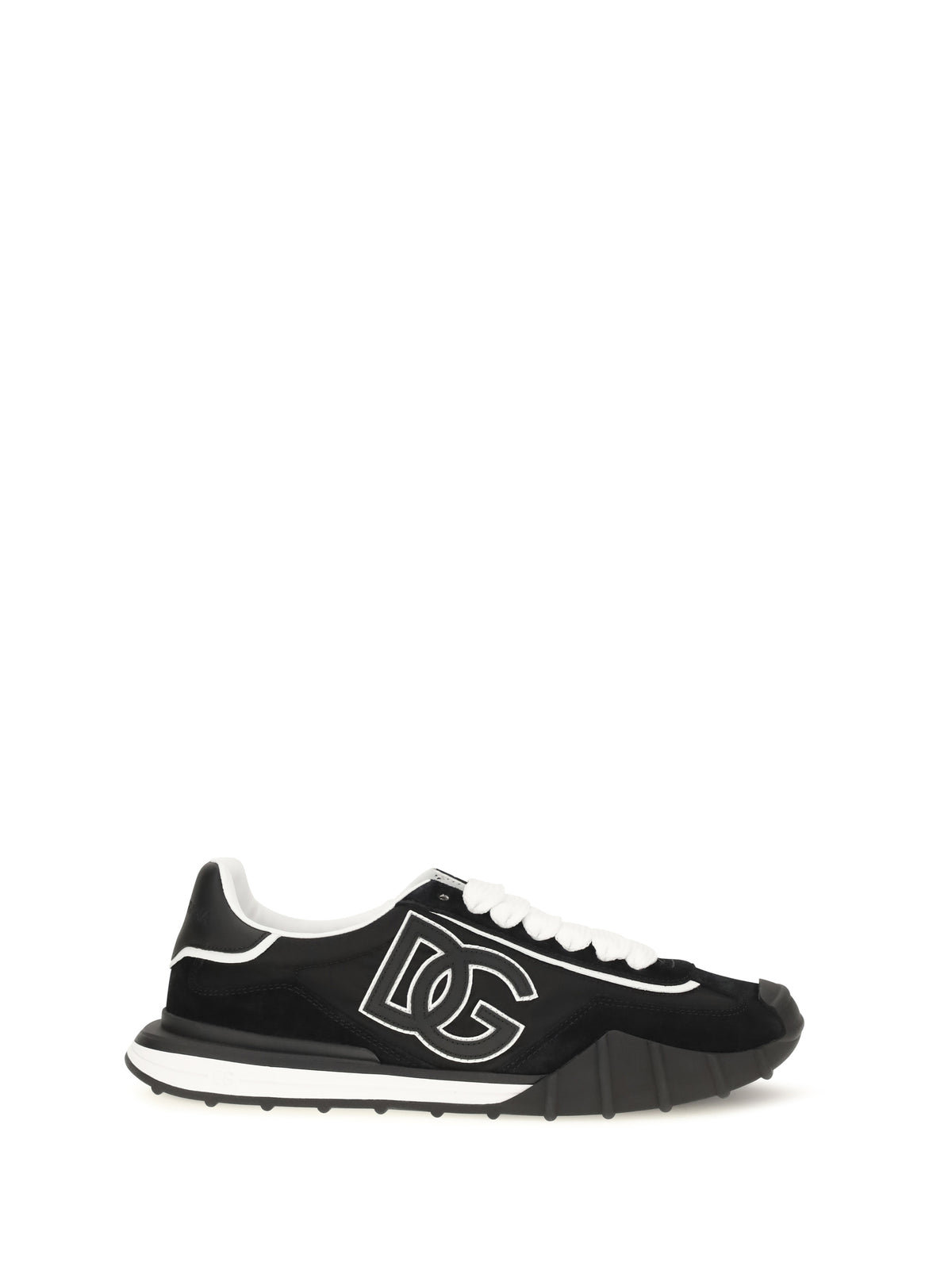 DOLCE & GABBANA Dolce & Gabbana Men Dg Logo Leather Sneakers