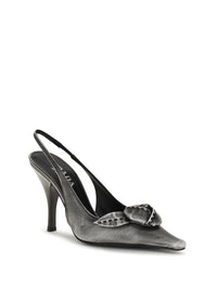 PRADA Prada Women Floral-Detail Leather Slingback Pumps