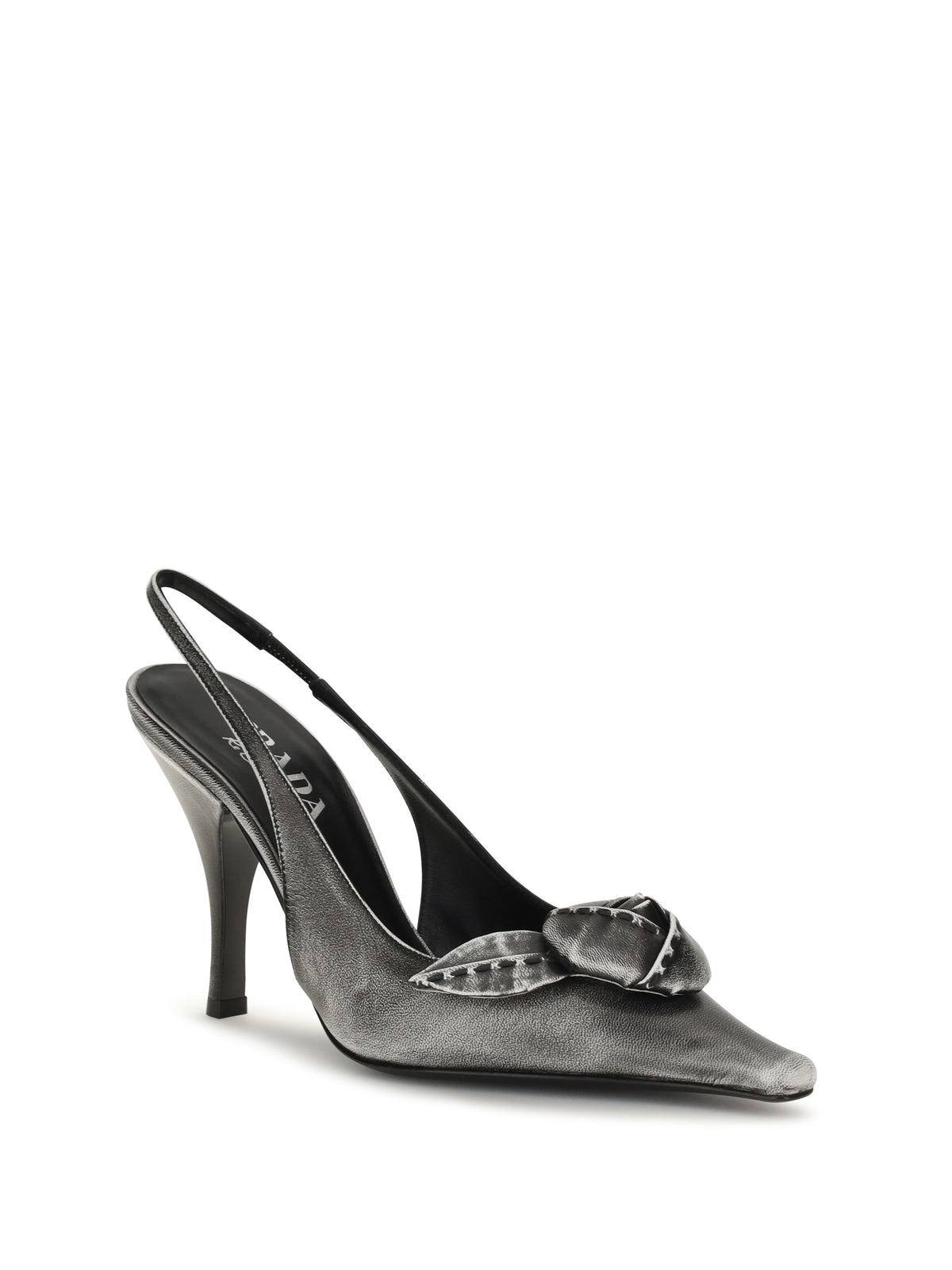 PRADA Prada Women Floral-Detail Leather Slingback Pumps