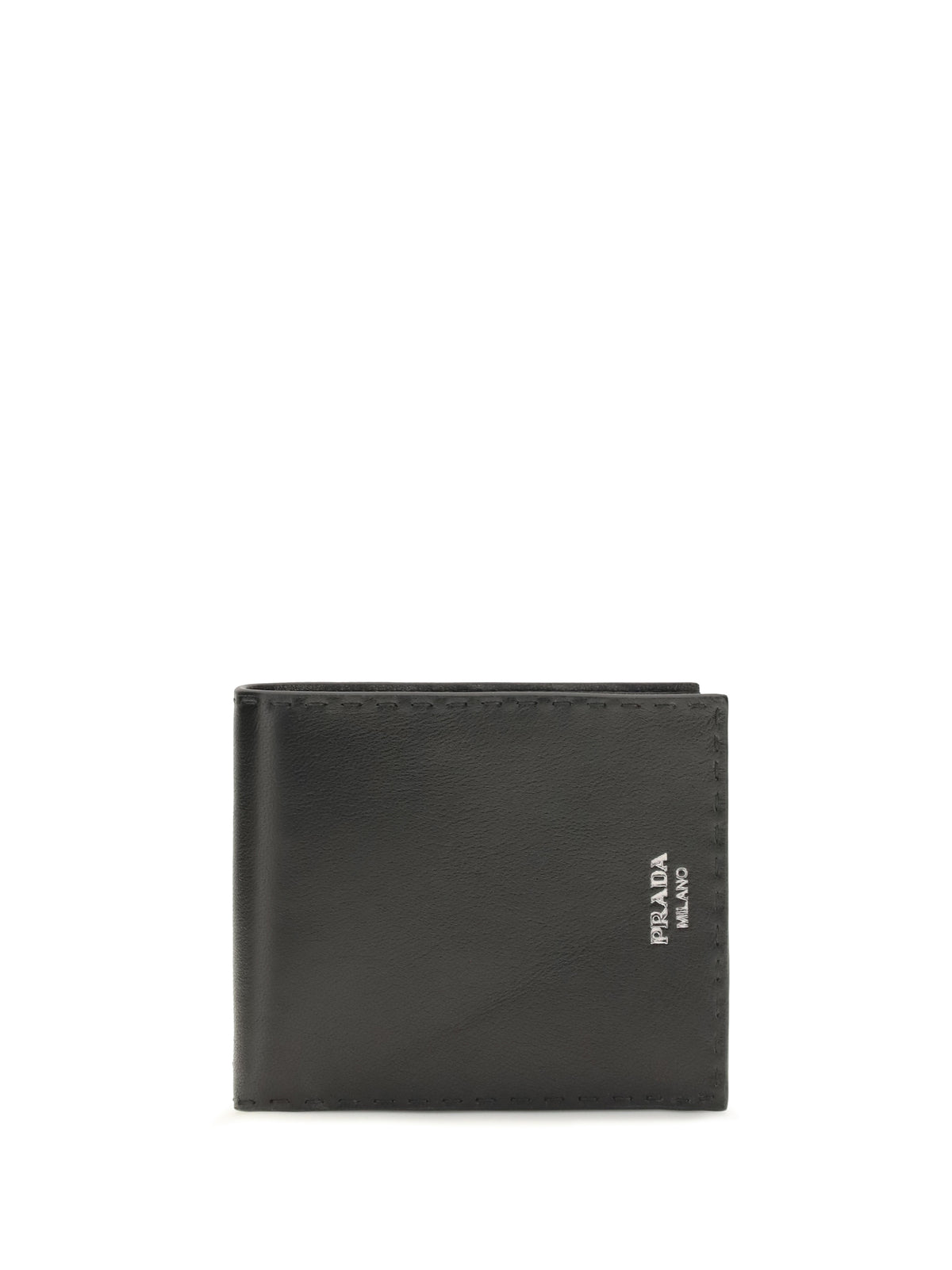 Prada Men Antiqued Leather Wallet