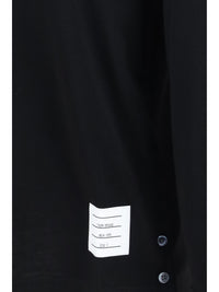 Thom Browne Men Buttoned Sweater With Rwb Cuffs