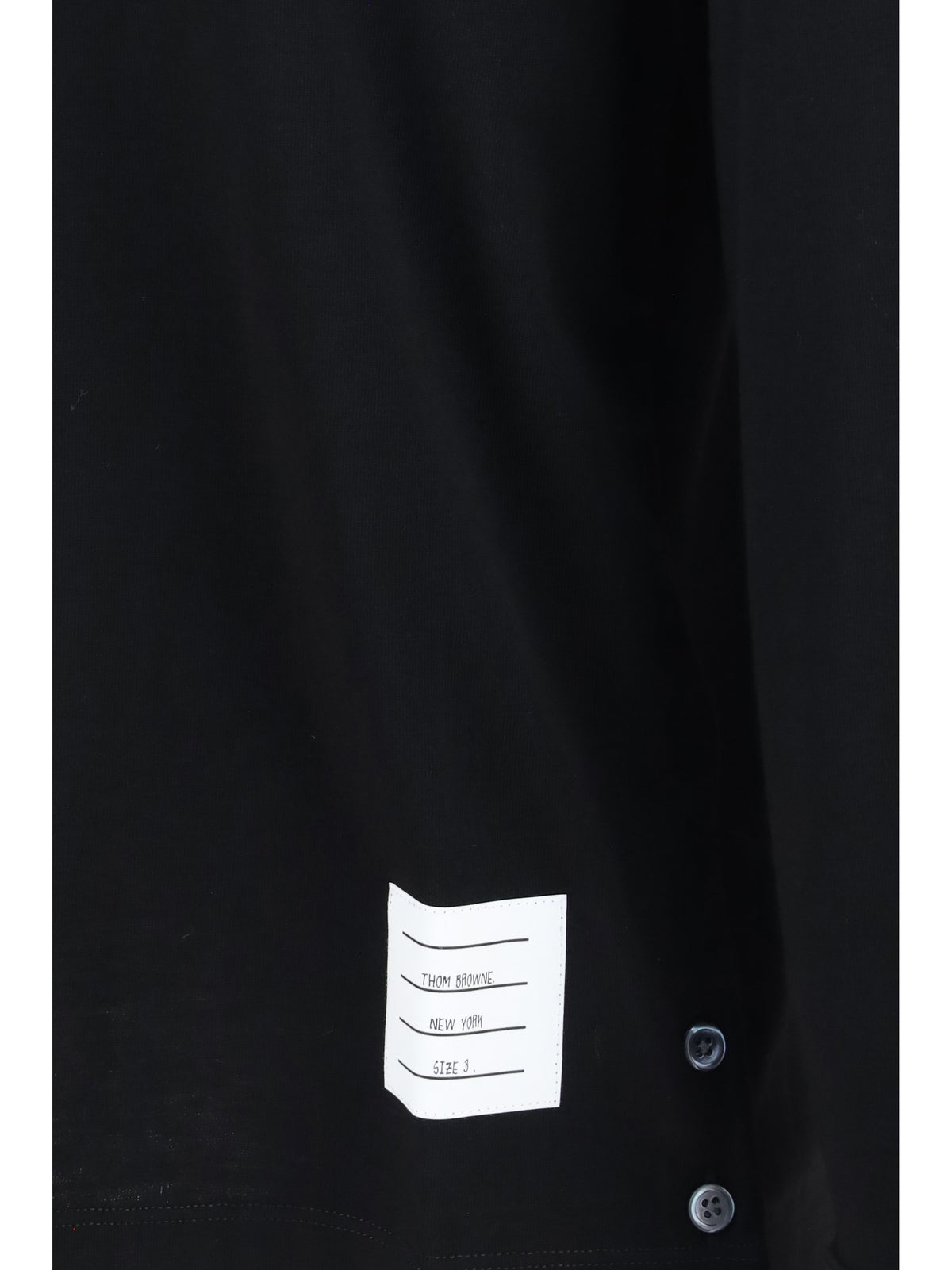 Thom Browne Men Buttoned Sweater With Rwb Cuffs