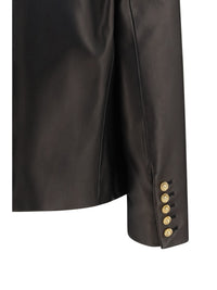 Balmain Women Spencer Leather Jacket