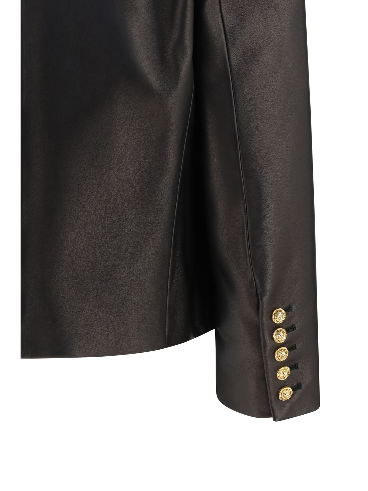 Balmain Women Spencer Leather Jacket