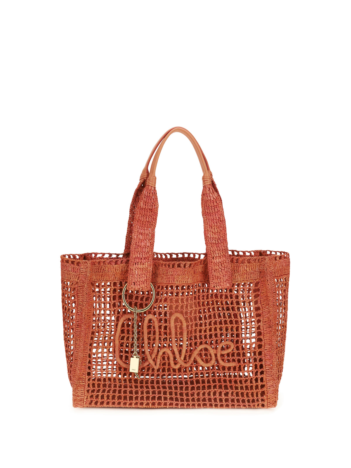 Chloé Women East-West Summer Banana Raffia Tote Bag