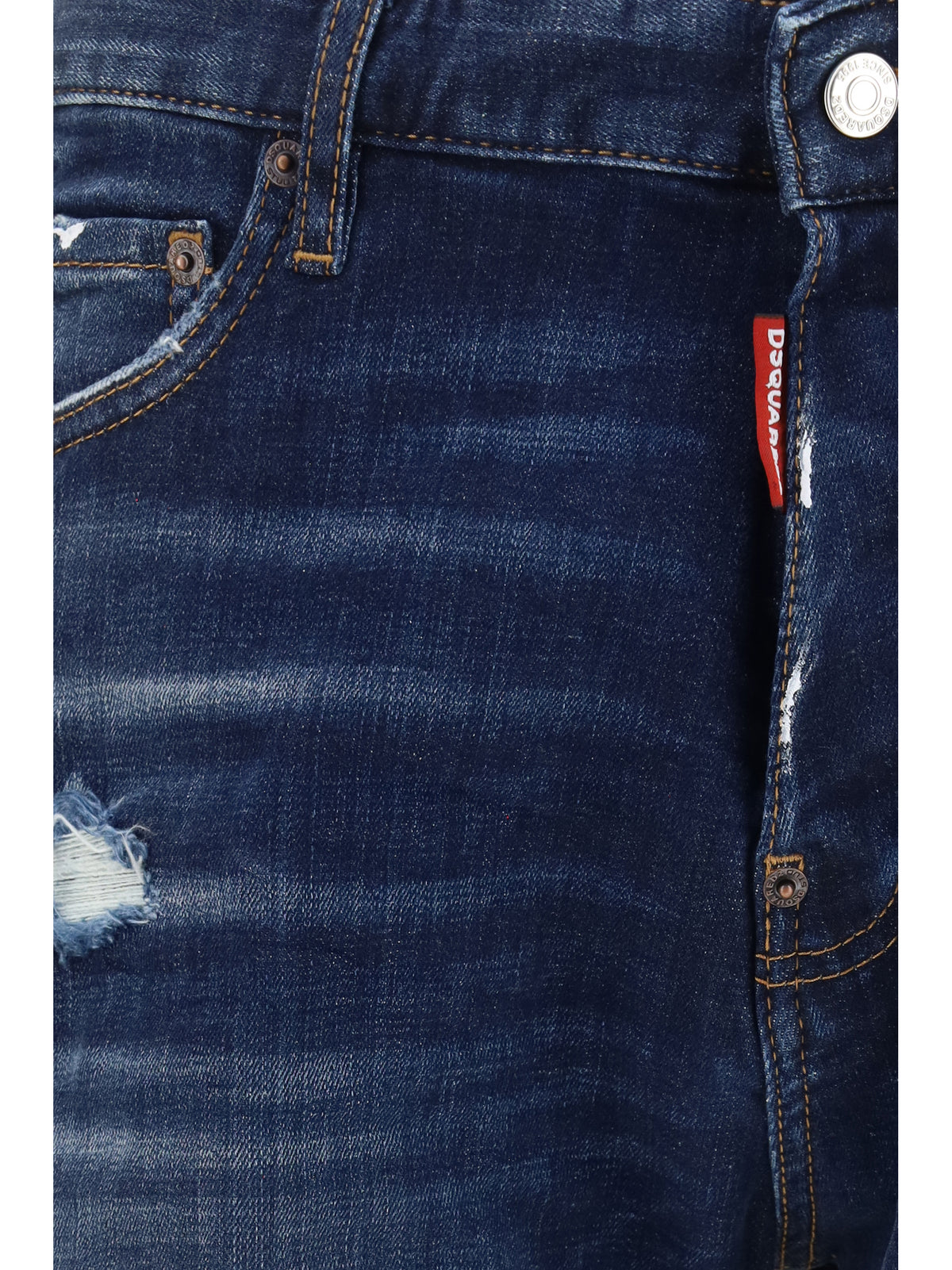 DSQUARED2 Dsquared2 Men Distressed Denim Shorts