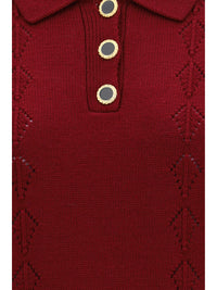 ALESSANDRA RICH Alessandra Rich Women Merino Wool Polo Shirt With Buttons