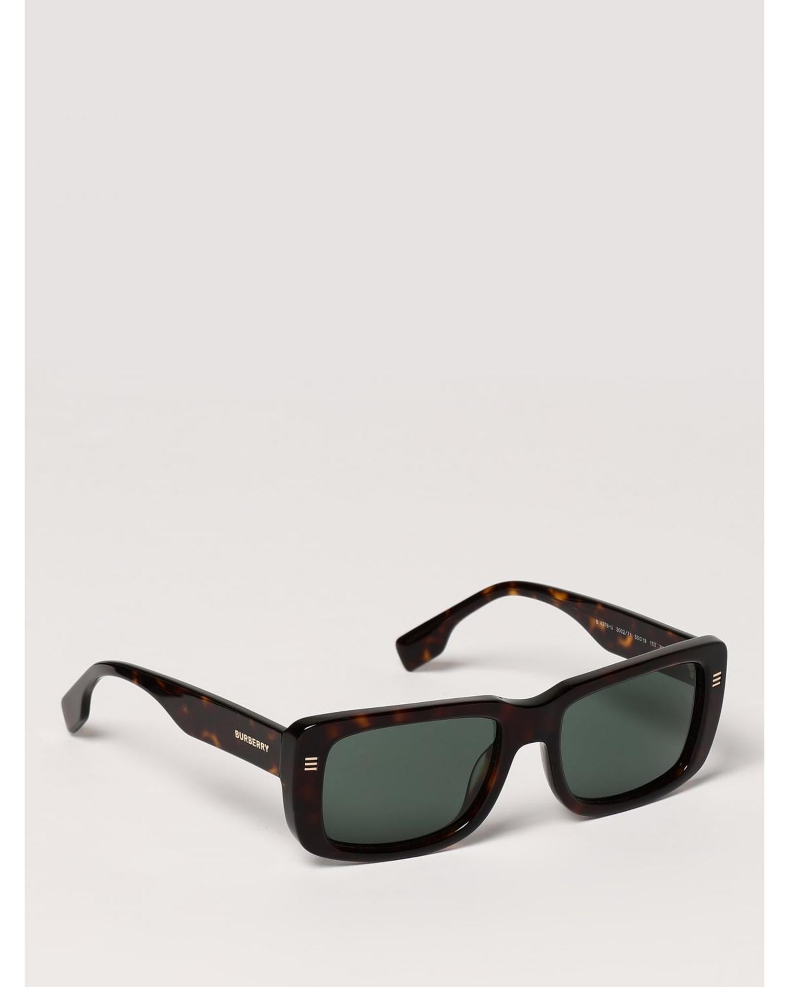Burberry Rectangular Sunglasses Tortoise Shell Men Brown
