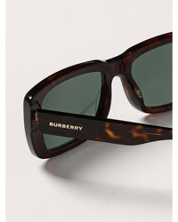 Burberry Rectangular Sunglasses Tortoise Shell Men Brown