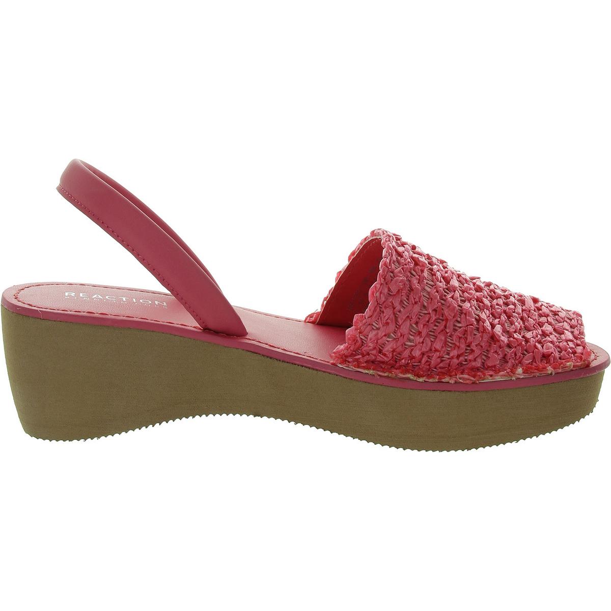Fine Glass Weave Womens Woven Wedge Slingback Sandals