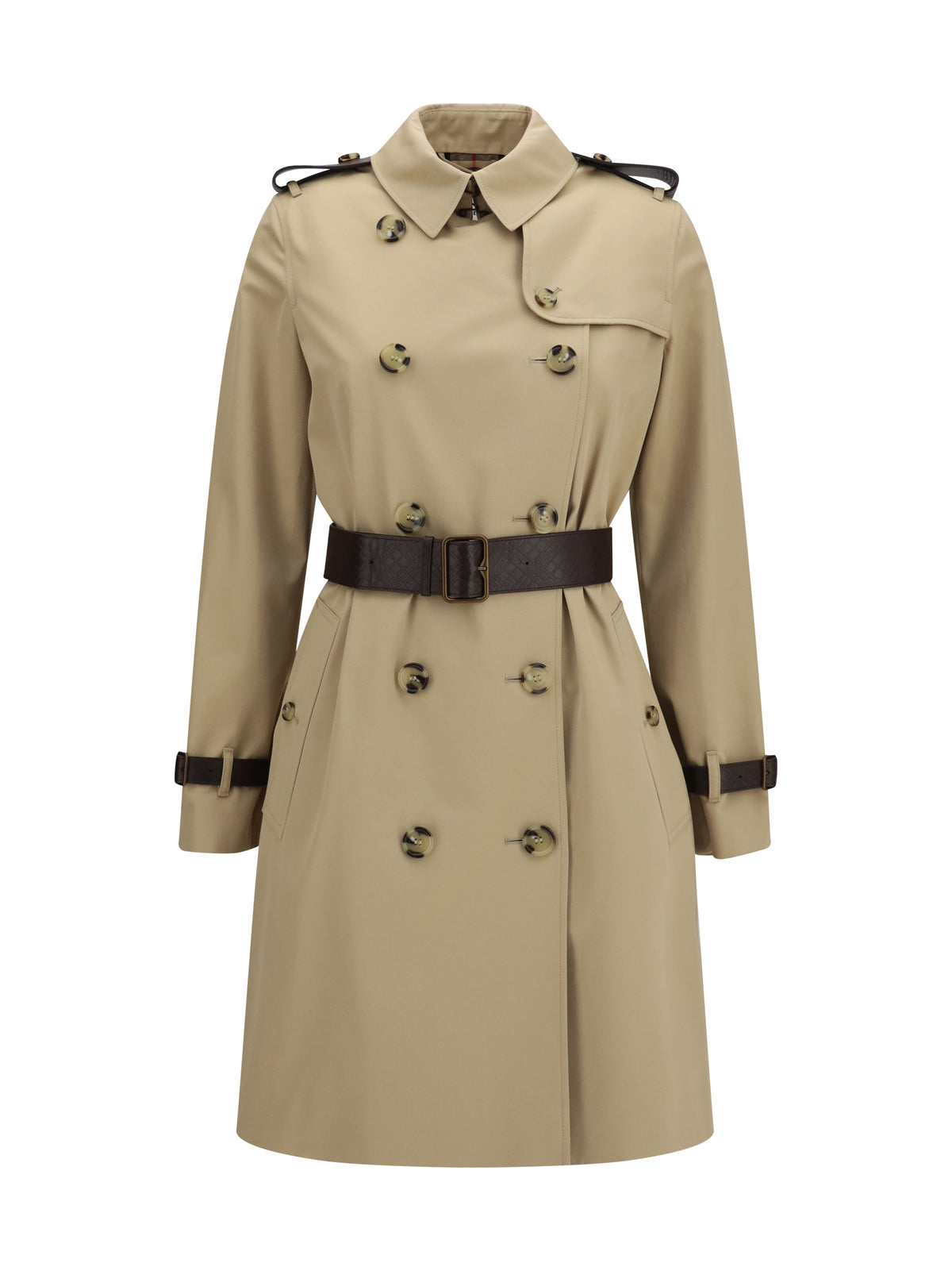 BURBERRY Burberry Women Kensington Midi Leather Trench