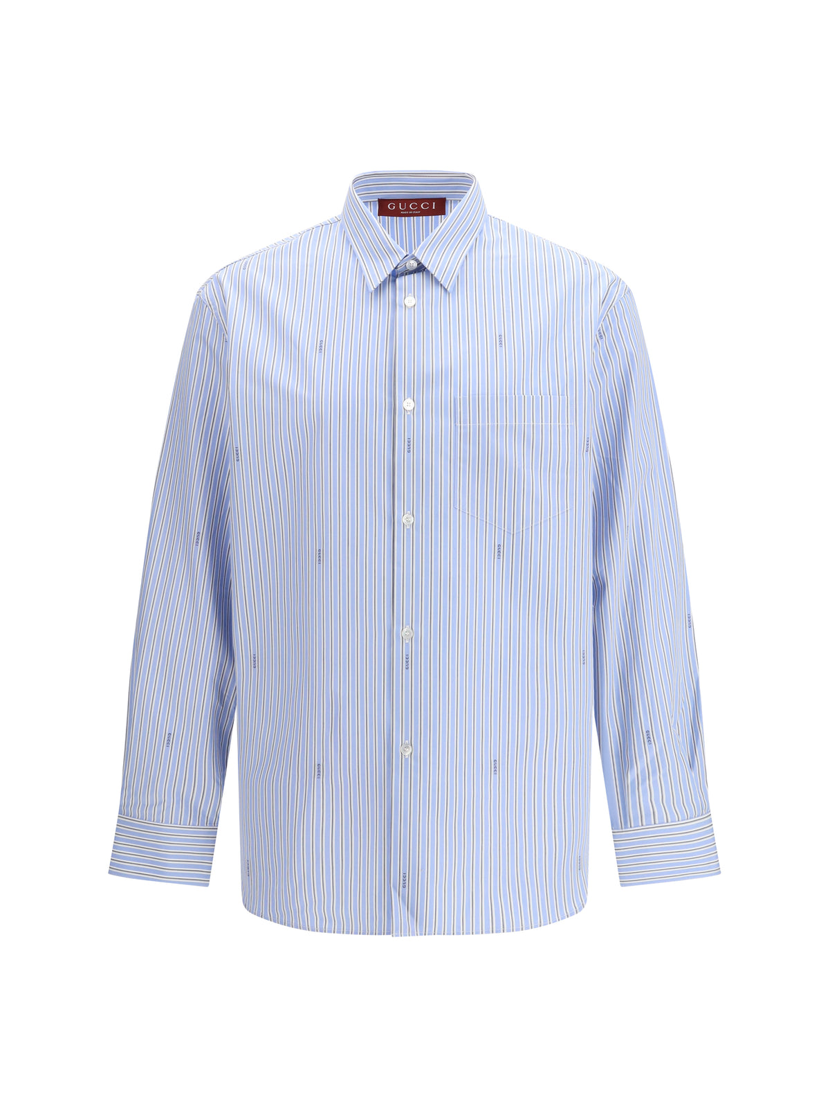 GUCCI Gucci Men Striped Cotton Poplin Shirt