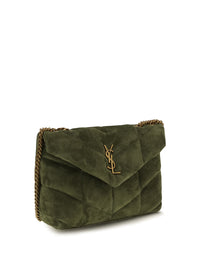 SAINT LAURENT Saint Laurent Women Loulou Puffer Toy Suede Shoulder Bag