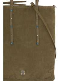 Pinko Women Suede Shoulder Bag
