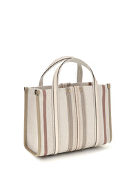 Chloé Women Small Woody Loop Canvas Tote Bag