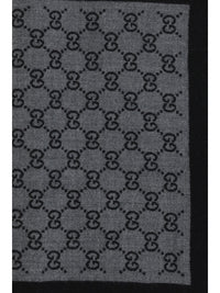 GUCCI Gucci Men Gg Jacquard Wool Scarf