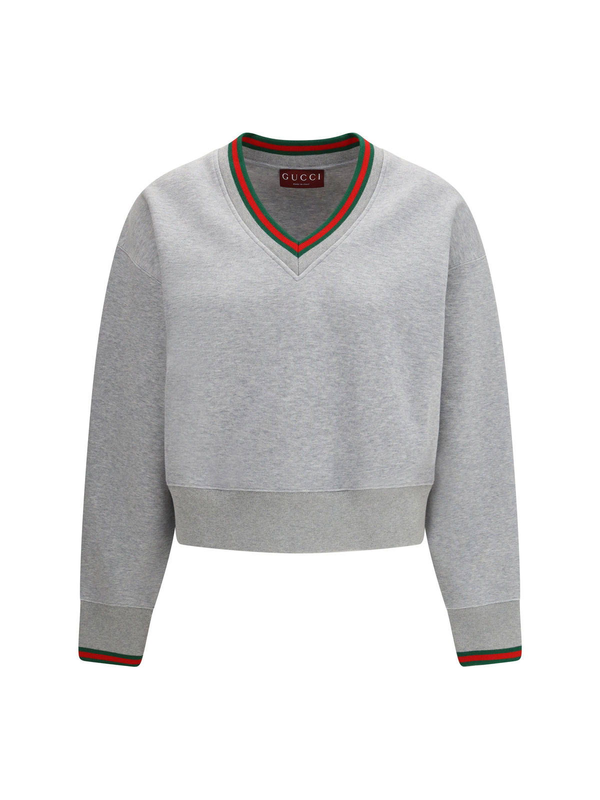 GUCCI Gucci Women Web Cotton Jersey Sweatshirt