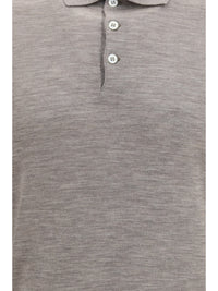 Brunello Cucinelli Men Virgin Wool Polo Sweater