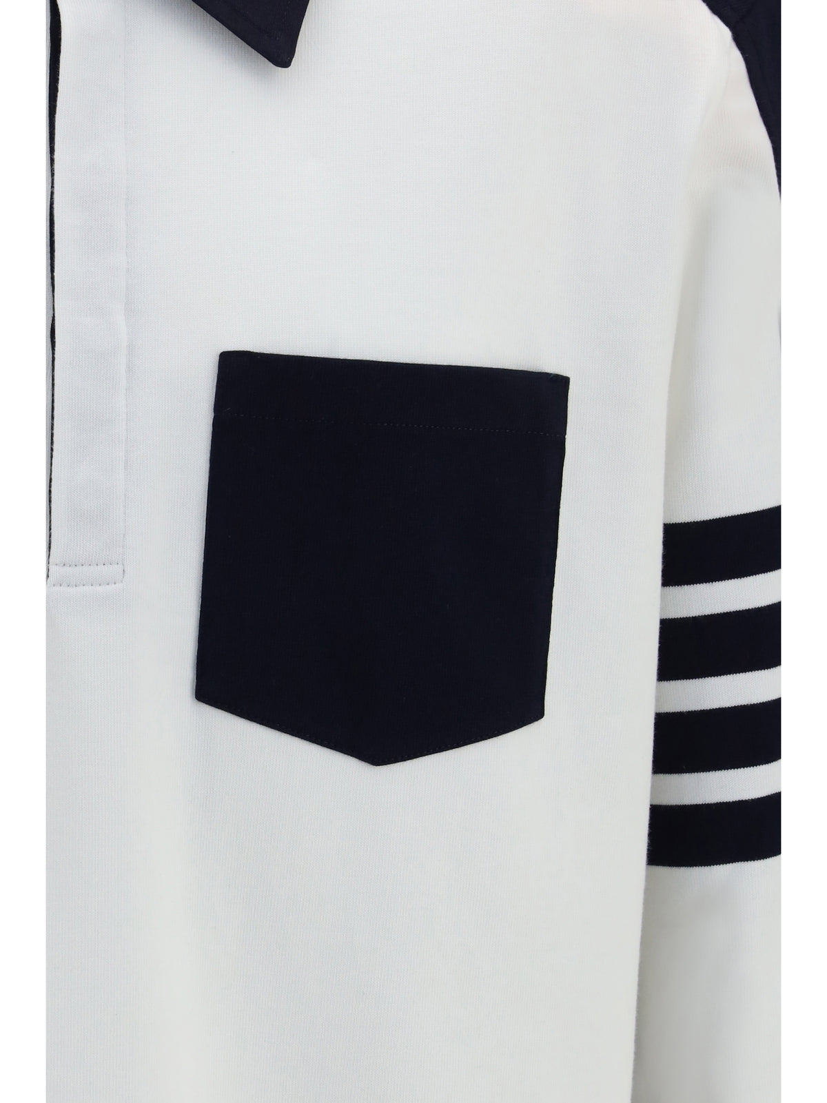 Thom Browne Men Oversized Colorblock Rugby Polo