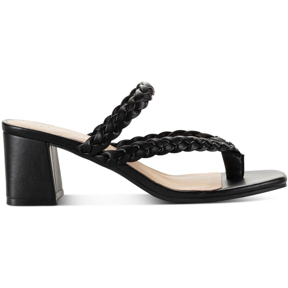 Winnie Womens Braided Slip On Slide Sandals