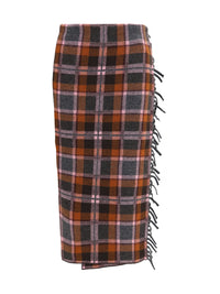 GUEST IN RESIDENCE Guest In Residence Women Tartan Fringed Wrap Skirt