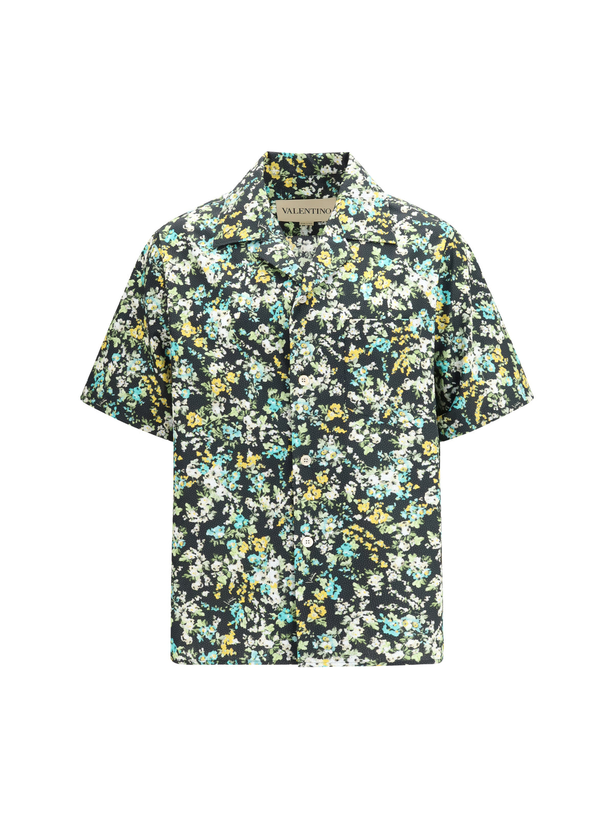 Valentino Men Shirt With An All-Over Papier Floral
