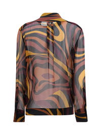 PUCCI Pucci Women Creponne Shirt In Marmo Print