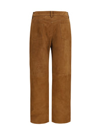 MAGDA BUTRYM Magda Butrym Women Straight-Leg Corduroy-Effect Leather Pants