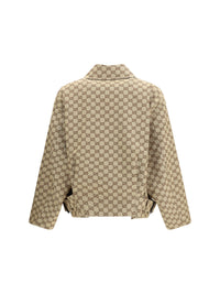 Gucci Women Gg Canvas Bomber Jacket
