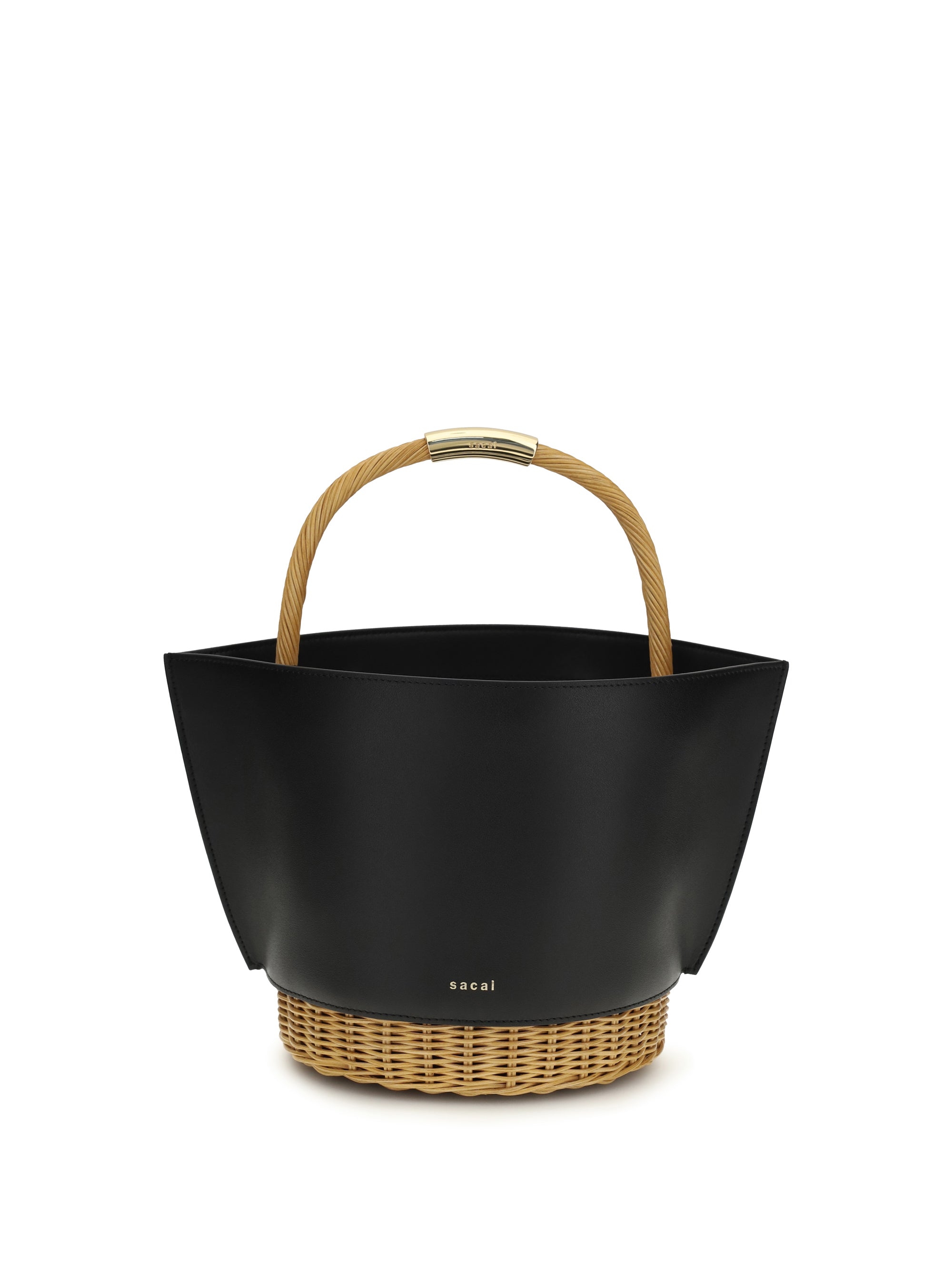 SACAI Sacai Women Leather And Rattan Handbag