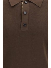 Burberry Men Long-Sleeve Wool Polo
