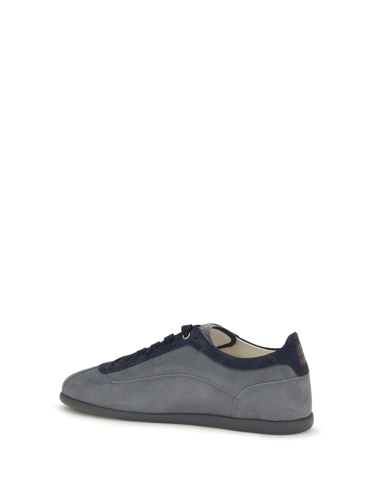 Brunello Cucinelli Men Nubuck And Suede Sneakers With Slim Sole